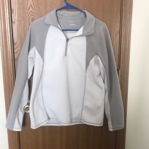 Tek Gear White and Grey Fleece